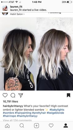 Sooooo cute! Wish I could do it Bayalage Brunette, Baylage Hair, Brown Ombre Hair, Blond Balayage, Easy Hairstyles For Medium Hair, Pinterest Hair, Shoulder Length Hair Cuts