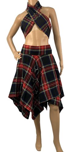 CURRENTLY ON PRE-ORDER IN MANY SIZES DUE TO POPULARITY-EXPECTED SHIPMENT DATE MID-MARCH! Introducing the Highland Kilt original Tartan "Pixie" Skirt. This whimsical skirt features a double layer asymmetrical handkerchief hem. An absolute fan favorite at our festivals, we're pleased to now offer it online! Pair it with one of our sashes wrapped as a top for bohemian look, a dressy blouse, or even your favorite t-shirt-this versatile skirt will be your go to for all occasions. Order based on actua Gothic Bottoms With Asymmetrical Hem For Summer, Gothic Asymmetrical Hem Bottoms For Spring, Gothic Bottoms With Asymmetrical Hem For Spring, Gothic Asymmetrical Skirt For Festivals, Gothic Bottoms With Asymmetrical Hem, Fall Festival Mini Skirt, Fitted Bottoms With Asymmetrical Hem For Festival, Festival Asymmetrical Skirt, Fitted Skirt With Asymmetrical Hem For Alternative Fashion