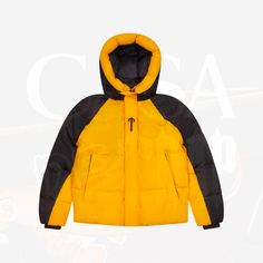 Size XS-XL (See final Image for Size Chart) Custom Made, Premium Quality Trapstar Puffer Jacket Free Shipping Worldwide Trapstar Puffer Jacket, Hooded Puffer Jacket, Puffer Jacket, Black N Yellow, Gender Neutral, Custom Made, Puffer, Arch, Premium Quality