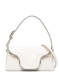 Valentino Garavani VLogo Signature Shoulder Bag - Farfetch Valentino Garavani Bag, Valentino Bags, Goat Leather, White Bag, Pink Bag, Valentino Garavani, Shoulder Bag Women, Leather Shoulder Bag, Calf Leather