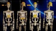 an image of a set of humanoids in different positions