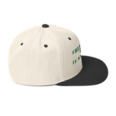 Structured hat with a classic fit, flat brim, and full buckram. The adjustable snap closure makes it a comfortable, one-size-fits-most hat. • 80% acrylic, 20% wool • Green Camo is 60% cotton, 40% polyester • Structured, 6-panel, high-profile • 6 embroidered eyelets • Plastic snap closure • Green under visor • Head circumference: 21⅝″–23⅝″ (54.9 cm–60 cm) Size guide A (inches) B (inches) C (inches) D (inches) One size 20 ⅛-23 ⅝ 4 ½ 2 ½ 7 ⅛ Winter Snapback Hat With Flat Bill, Winter Cotton Snapback Hat With Flat Brim, The Lord Is My Banner, Green Camo, Head Circumference, Snapback Hat, Snapback Hats, The Lord, Snap Closure