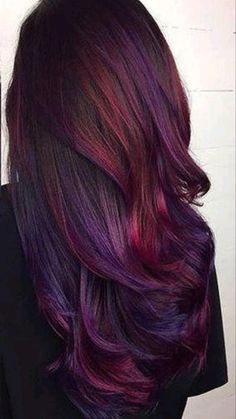 Maroon Hair, Plum Hair, Ombre Hair Extensions, Real Human Hair Extensions, Coloured Hair, Vlasové Trendy, Dye Colors