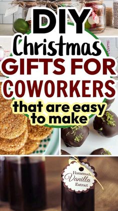 homemade christmas gifts for coworkers that are easy to make and perfect for the holidays