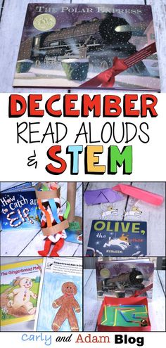 Stem Read Alouds, December Read Alouds, December Stem, Steam Ideas