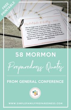 an envelope with the text,'53 mormon prepared for guests from general conference '