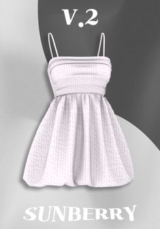 a white dress with the number v2 on it is shown in front of a gray background