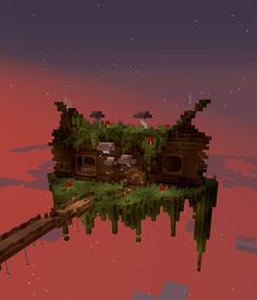 minecraft sky island, cottagecore fallen log minecraft house Fallen Log House Minecraft, Mushroom Island Minecraft Builds, Sky Village Minecraft, Minecraft Fallen Tree, Minecraft Skyblock Ideas, Island Minecraft Ideas, Minecraft Mystical Forest, Warped Forest Minecraft, Minecraft Sky Island Ideas