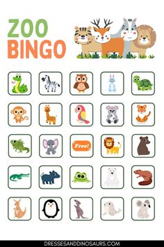 the zoo animal matching game for kids