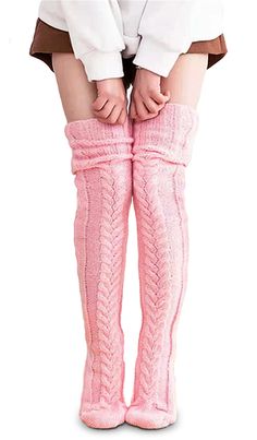 PRICES MAY VARY. 1❤️:Material--High quality acrylic fibres cotton blended blend fabric，Very soft and warm. soft, stretchy, lightweight and skin-friendly, does not fade and no wrinkles.Fashion women wear fashion. 2❤️:Style--Fashion women winter warm high socks, cable knit over knee high socks, long leg socks, leg warmers, making your legs more slender and attractive, easy to match with kinds of uniforms, shorts, Make you look more fashionable. 3❤️:Occasion--The women winter warm high socks suitab Boot Leg Warmers, Knit Thigh High Socks, Boots With Leg Warmers, Closet Goals, Thigh High Socks, Long Winter, Long Boots, Knee High Socks, Kawaii Clothes