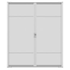 an open white door on a white background