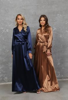 Bridesmaid Dress Long Sleeve, Navy Blue Satin Dress, Long Sleeve Elegant Dresses, Navy Blue Bridesmaids, Dress Shawl, Blue Satin Dress, Navy Blue Bridesmaid Dresses, Dress With Shawl, Ballroom Dress