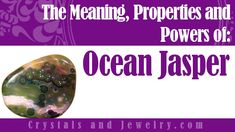 Ocean Jasper Meanings and Properties Ocean Jasper is a very rare and highly collectible stone because it can only be found in the coast of Madagascar. It’s also known by the name of Sea Jasper, Ocean Orbicular Jasper, Cellular Ocean Jasper Meaning, Ocean Jasper Jewelry, Jasper Meaning, Crystal Meanings, Holistic Healing, Ocean Jasper, Gems And Minerals, Black Tourmaline, Crystal Gems