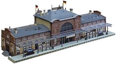 an image of a train station building model