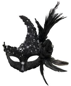 PRICES MAY VARY. Party Feather Mask Material: Made of good quality plastic and feather Halloween Mask Size Info: 16 x 20cm/ 6.3 x 7.87 inches, one size fits most women and men These mardi gras mask designed with ribbon ties for easy and convenient wear, you can adjust the mask for comfort Pretty masuqerade mask decorated with feather. NOTE: There might be a little color difference due to hand-made painting and feather sticking, and the monitor, camera or other factors, please refer to the physic Gothic Costume Accessories For Carnival Fantasy Events, Black Fantasy Masks And Prosthetics For Cosplay, Themed Black Masquerade Mask For Cosplay, Gothic Black Masquerade Mask For Fantasy Events, Black Gothic Masquerade Mask For Fantasy Events, Black Mask For Fantasy Events, Black Fantasy Costume Accessories For Costume Party, Halloween Fantasy Events Eye Masquerade Mask, Feather Costume Accessories For Carnival Cosplay