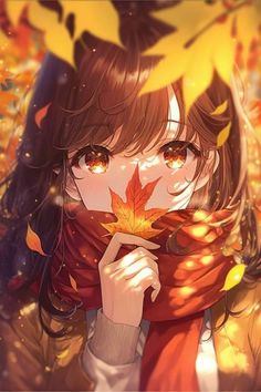 Fall Anime, Illustration Manga, Images Kawaii, Anime Artwork Wallpaper, Digital Art Anime, Autumn Season, Anime Scenery Wallpaper, Cute Anime Pics, Anime Artwork