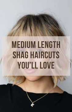 50 Elegant Medium Length Shag Haircuts You'll Love Medium Length Hair Styles Layered, Layered Shag Haircuts For Medium Hair, Shoulder Length Shag Haircut Straight Hair, Shaggy Bob Long Bangs, Medium Short Shag Hairstyles, Shoulder Length Shag Fine Hair, Shoulder Choppy Haircuts, Medium Length Modern Shag, Medium Shag Hairstyles For Thick Hair