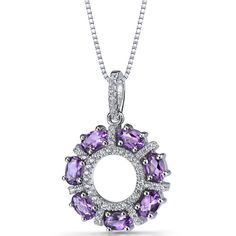 Inspired by a love of luxury Dress it up or dress it down. But don't leave the palace gardens without this crown jewel. This graceful pendant features an oval shape Peora natural Amethyst gemstone in .925 sterling silver. Our natural Amethyst gemstones are a unique gift from nature. By cutting them in a way that respects the rough's natural radiance, we ignite their inherent intensity and maximize their brilliance to deliver on our signature Peora standard. Handcrafted in pure .925 sterling silver goodness, this pendant has been carefully coated in an elegant rhodium finish. Our artisans are expertly trained in this process which fortifies the pendant's strength, shine and brilliance. Looking to treat yourself, just because? We're all for that. Our concierge stylists are here to help with Palace Gardens, Necklaces With Meaning, Blue Topaz Bracelet, Amethyst Necklace Pendant, Necklace For Girlfriend, Round Stud Earrings, Amethyst Pendant, Luxury Dress, Pretty Earrings