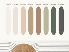 the different shades of wood are shown in this graphic design tool sheet, with each section marked