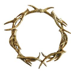 Union Rustic Kobbe Crown Accent Sculpture Antler Crown, Antler Wall Decor, Crown Decor, Antler Wall, A&b Home, Gold Crown, Wall Sculpture Art, Wreath Designs, 7 H