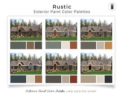 the exterior paint color palettes for this house