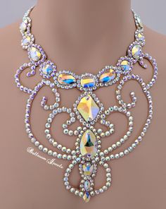 Luxury Necklaces For Party Festivals, Luxury Necklaces For Party And Festivals, Luxury Multi-strand Party Jewelry, Luxury Dual-tone Jewelry For Festivals, Luxury Multi-strand Jewelry For Festive Occasions, Luxury Intricate Design Necklaces For Festivals, Dazzling Crystal Bridal Necklace With Stones, Dazzling Crystal Necklace, Dazzling Crystal Necklaces With Sparkling Stones