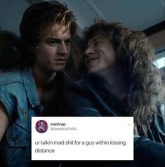 Steddie Fanart, Wolfstar Memes Funny, Marauders Memes Funny, Stranger Things Steve And Dustin Memes, Stranger Things Mike