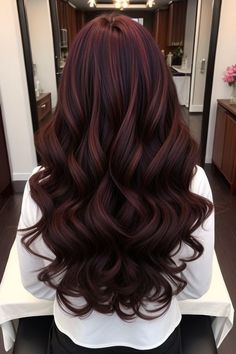 Brown Hair Ideas, Hair Color For Brown Skin, Red Hair Looks, Cherry Red Hair, Hair Tint, Color For Brunettes