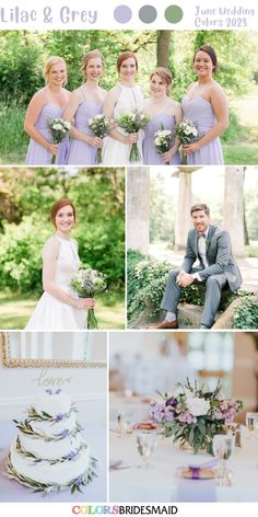 the bride and groom are posing with their wedding party