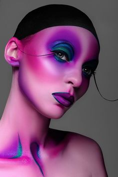 Editorial Make-up, Circus Makeup, Fantasy Make-up, Extreme Makeup, Drag Make-up, High Fashion Makeup, Face Art Makeup, Face Paint Makeup, Avant Garde Makeup