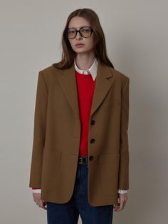 Soft and structured, this oversized jacket features classic notched lapels and single breasted button fastenings. Layer yours over any items for a refined, sophisticated mood. - Intended for a loose fit- Tencel and rayon blend fabric- Voluminous padded shoulders- Wide out pockets- Versatile styling and easy layering Single Breasted Jacket, Oversized Jacket, Single Breasted, Layering, Loose Fitting, Fabric