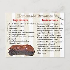 homemade brownies instructions for baking