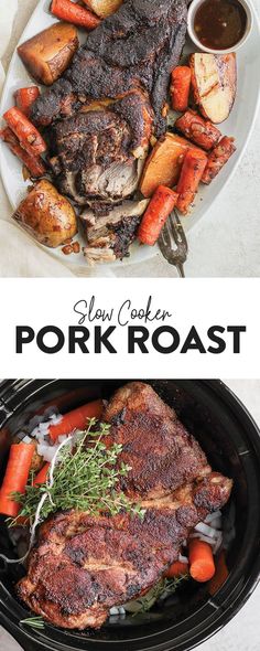 slow cooker pork roast with carrots and potatoes