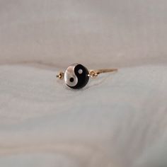 Mother of pearl yin yang charm (each charm is unique) 14k yellow gold filled band Symbolic White Round Jewelry, Symbolic Round Stackable Jewelry, Symbolic Stackable Round Jewelry, Hypoallergenic Symbolic Round Jewelry, Symbolic Hypoallergenic Everyday Jewelry, Symbolic Everyday Hypoallergenic Jewelry, Yin Yang Charm, Mother Of Pearl Ring, Pearl Ring