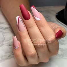 Nagellack Trends, Wow Nails, Nagel Tips, Bling Acrylic Nails, Coffin Nails Designs, Chic Nails, Fancy Nails, Dope Nails, Short Acrylic Nails