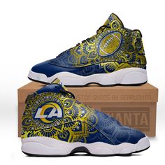 Los Angeles Rams Jd 13 Sneakers Custom Shoes-Gear Wanta Custom Shoes Men, Nashville Predators, Buffalo Sabres, Washington Wizards, Custom Fans, Los Angeles Rams, Jacksonville Jaguars, Miami Dolphins, San Francisco 49ers