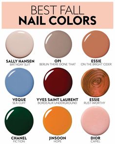 Popular Nail Colors, Fall Nail Polish, August Nails, Nail Polish Colors Fall, Fall Manicure, Manicure Gel