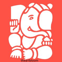 an elephant with its trunk up in front of the word,'heart bloom '