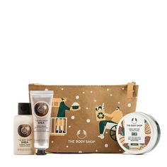 3pc The Body Shop Nutty & Nourishing Shea Mini Gift Set - Limited Edition Hydrates & Nourishes Very Dry Skin: The Shea Gift Collection Is A Super Pampering Indulgence For Very Dry Skin Includes Shea Shower Cream (2fl Oz), Hand Cream (1fl Oz) And Body Butter (1.62oz) New & Original. Item Comes From A Smoke Free Home. British Rose, Shower Cream, Mini Gift, Shea Body Butter, Skin Cleanse, Oil Moisturizer, Holiday Gift Sets, Theobroma Cacao, Big Gifts