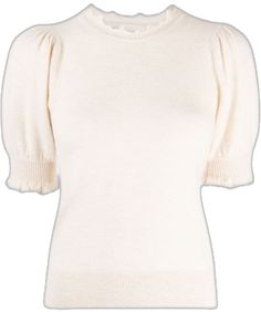 White Ribbed Cashmere Tops, Fitted Ruffle Crew Neck Knit Top, Fitted Crew Neck Knit Top With Ruffles, Fitted Ruffle Knit Top With Crew Neck, Ruffled Crew Neck Knit Top, Cream Crew Neck Cashmere Top, White Fine Knit Cashmere Top, Crew Neck Knit Top With Ruffles, Fitted Cream Crew Neck Knit Top