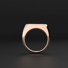 The rose gold of this 18k ring along with its modern lines design creates a piece full of purity and presence.Very suitable for any moment and any situation, it gives its wearer a fresh and forceful air in terms of intentions.A jewel that dresses by itself and that can also be accompanied with others but always taking into account the sobriety and poise. Metal: 18k Rose Solid Gold Dimensions: 7.5 mm W x 24.5 mm L 100% Handcrafted Package: Iconic Seekers Gift Box Solid Gold items are considered as custom order.Production and shipping takes 15 days.This item is final sale and can't be exchanged or returned.Taxes, duties and shipping costs are included on price. CARE METAL: To carefully wipe this jewel, use the supplied polishing cloth, then remove any residual tarnish with mild diluted soap. Luxury Rose Gold Signet Ring For Wedding, Luxury Rose Gold Wedding Signet Ring, Minimalist Rose Gold Diamond Ring With Polished Finish, Minimalist Rose Gold Initial Ring With Polished Finish, Elegant Rose Gold Signet Ring With Polished Finish, Modern Rose Gold Rings As A Gift, Modern Rose Gold Rings With Polished Finish, Timeless Rose Gold Open Signet Ring, Rose Gold Polished Finish Open Signet Ring