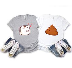 Funny Couple Matching T-Shirts, Valentines Day Couples Shirts, His and Her, You and Me Shirt, Anniversary Shirt, Valentine Long Sleeve Tee Breastfeeding Shirt, Couples Shirts, Matching T Shirts, Personalized Matches, Funny Couple, Valentines Day Couple, Anniversary Shirt, Funny Baby Onesies, T Shorts