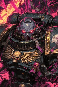 Space Marine Deathwatch, Warhammer 40k Art Wallpaper, Warhammer Phone Wallpaper, Warhammer Wallpaper 40k, Warhammer 40k Space Marine Art, Space Marines 40k Art, Warhammer 40k Character Art