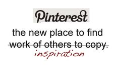 the words pinterest are in red and black on a white background with an image of