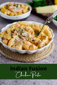 Indian Fusion Chicken Pasta Fusion Indian Food, Fusion Pasta, Indian Fusion Food, Spicy Chicken Pasta, Make Your Own Pasta, Spicy Pasta, Fusion Restaurant, Food Fusion