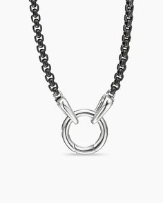 Man Jewellery, David Yurman Necklace, David Yurman Mens, Men's Necklaces, Pvd Coating, Box Chain Necklace, Men's Necklace, Silver Chain Necklace, Watch Necklace