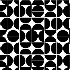 an abstract black and white pattern with circles