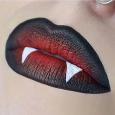 Halloween Lip Makeup, Lip Art Makeup, Halloween Beauty