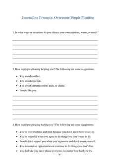 Overcome People-Pleasing & Perfectionism Worksheets - Payhip Breakup Therapy Worksheet, Narrative Therapy Activities For Adults, Perfectionism Therapy Activities, People Pleasing Worksheets, Rejection Worksheet, Perfectionism Worksheets, Creating Worksheets, Mindfulness Worksheets