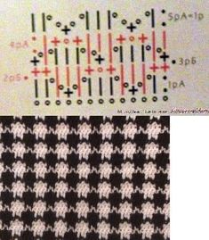 two different patterns are shown on the same piece of fabric, one is black and white